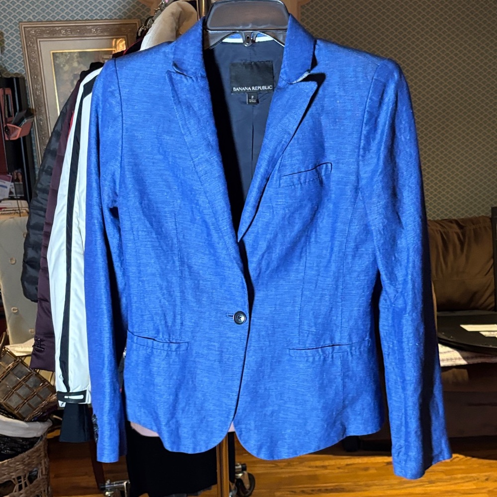 Banana Republic Women's Vibrant Blue Blazer